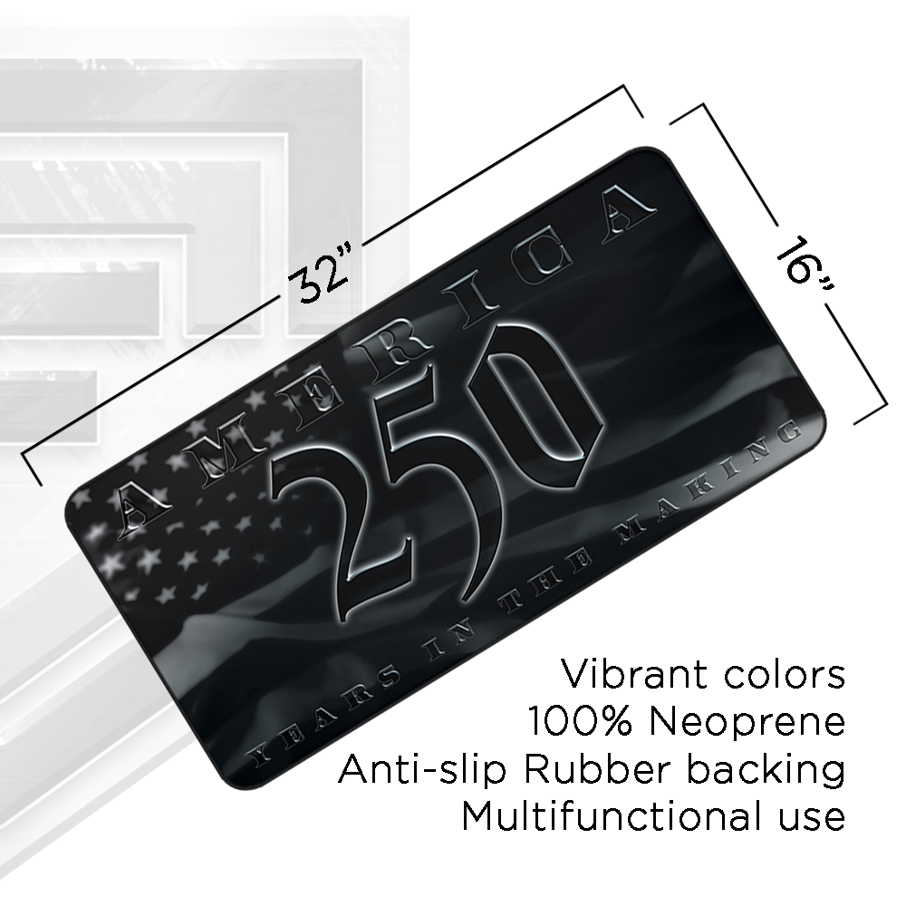 America 250 Work Mat - Black & White